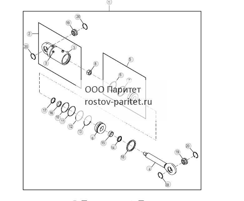 Компоненты цилиндра наклона (внешний отвал) (294256 - ) - ST864895 522.jpg